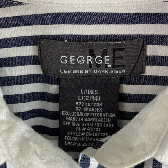 George Me Women's Button Down Shirt Size L - Picture 3 of 10